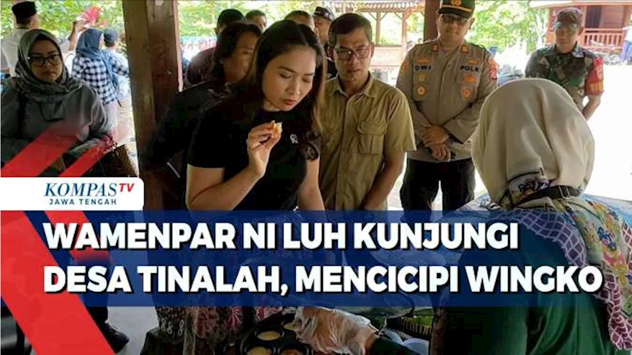 Wamenpar Ni Luh Kunjungi Desa Tinalah, Mencicipi Wingko