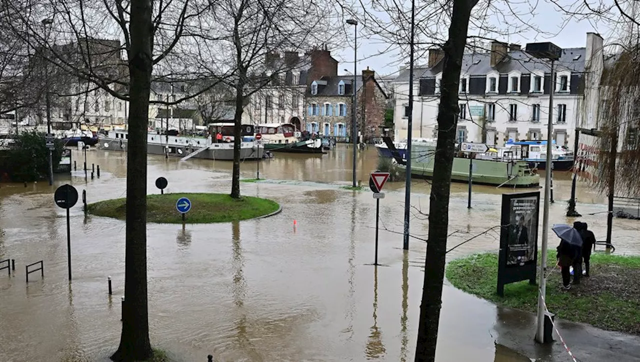 Tempête Herminia : Inondations en Bretagne et alertes dans plusieurs départements