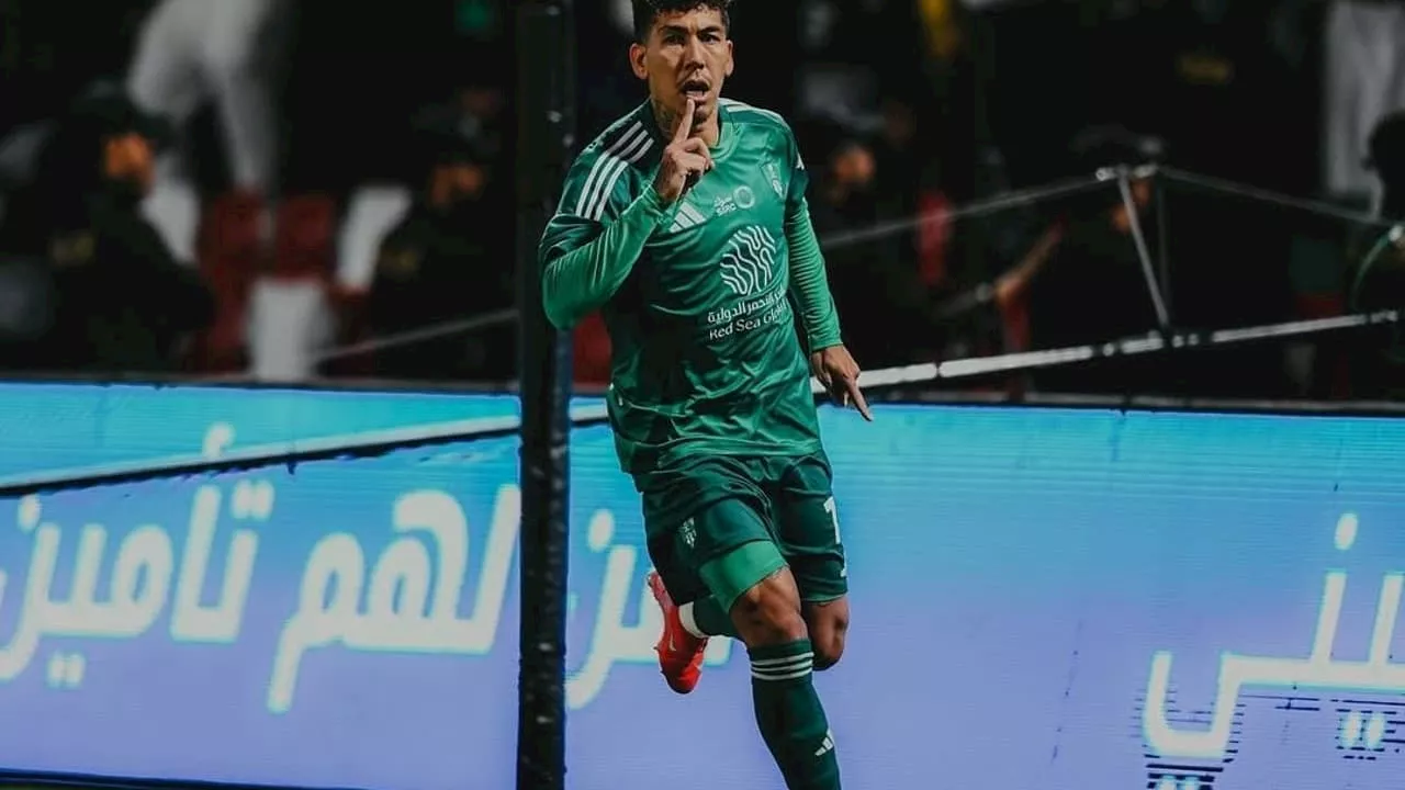 Firmino marca, e Al-Ahli goleia o Al-Riyadh pela Liga Saudita