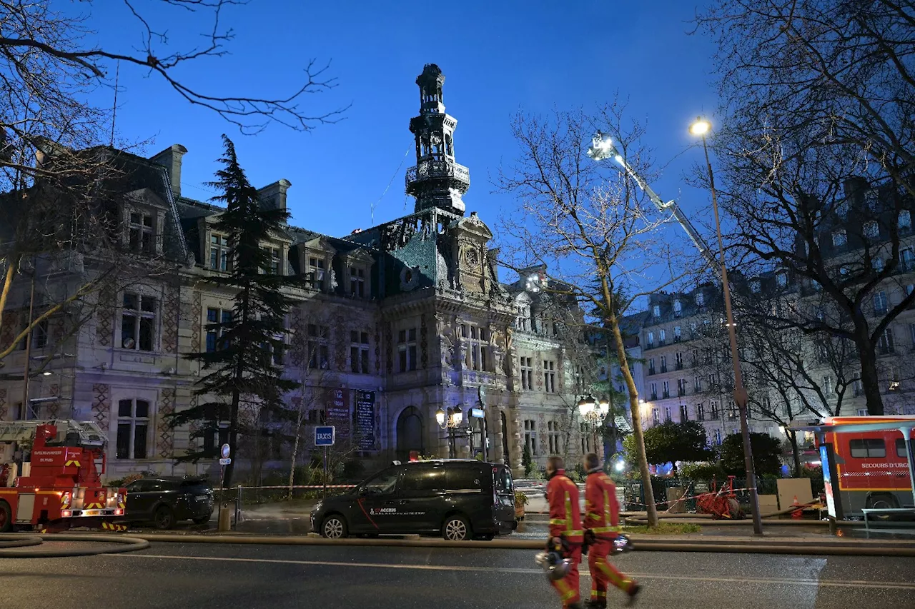 Incendie à la Mairie du 18e arrondissement de Paris