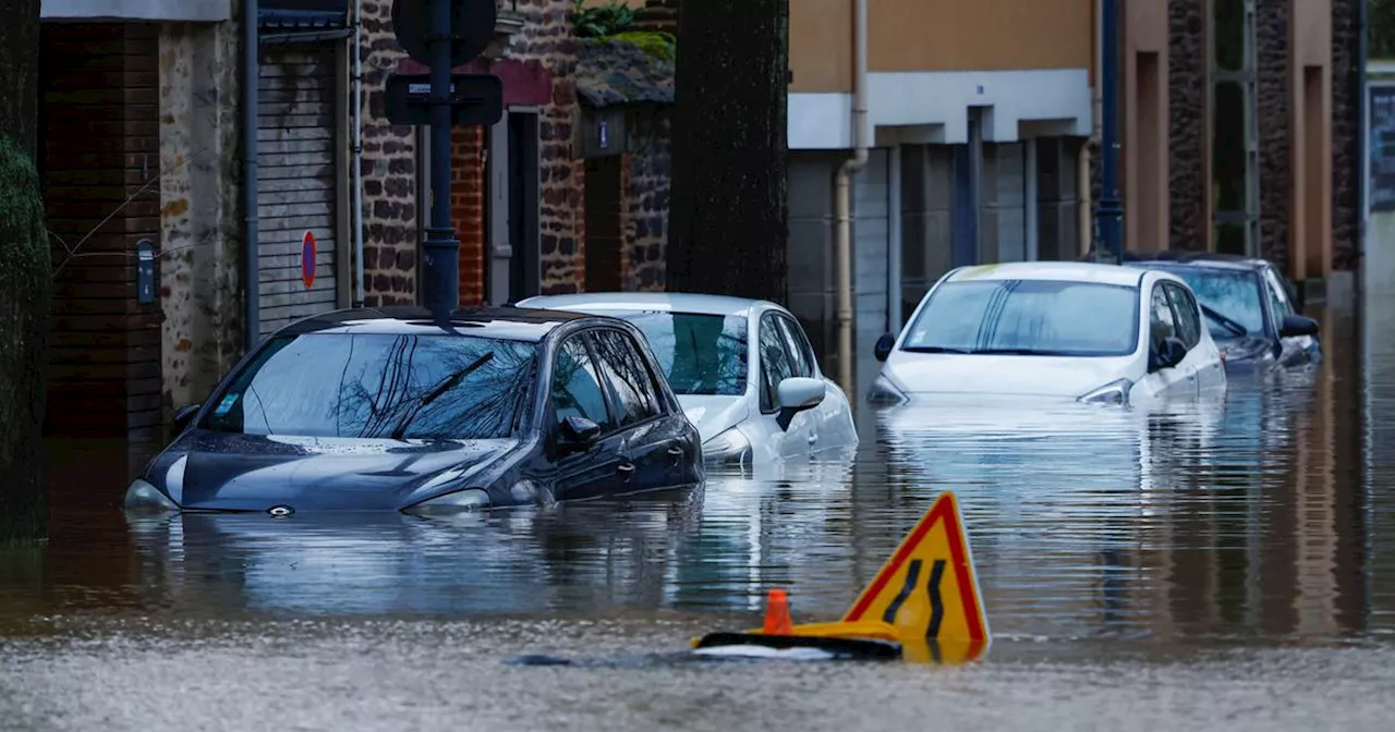 Dépression sur l’ouest de la France : plusieurs départements en vigilance rouge pour crues et inondations