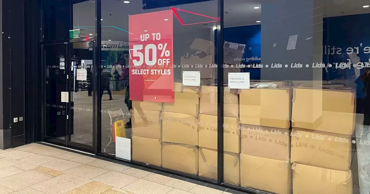 Lids Fashion Chain Shuts Store at Trinity Leeds Shopping Centre