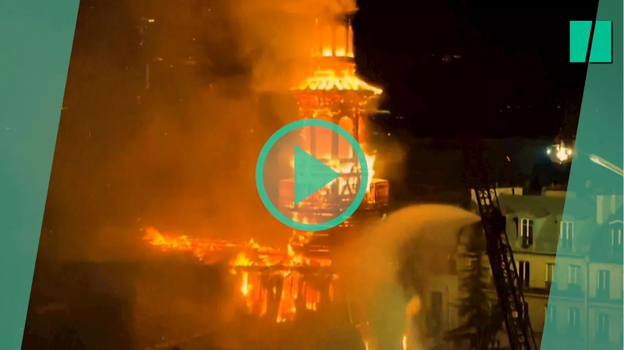 La mairie du 12e arrondissement à Paris touchée par un incendie, les images impressionnantes des flammes