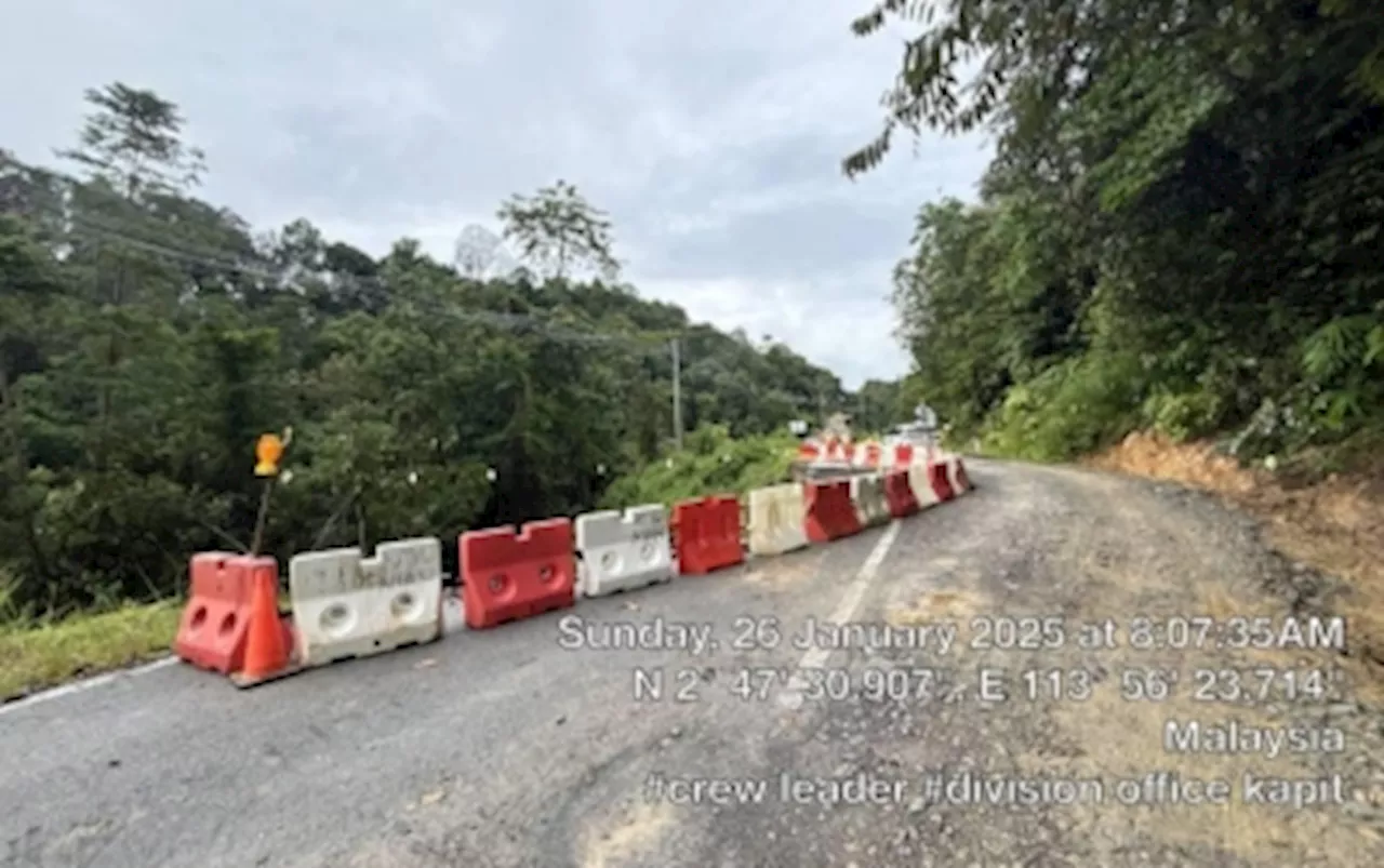 Landslide hits Jalan Belaga-Menjawah in Sarawak; repair works underway, says works minister