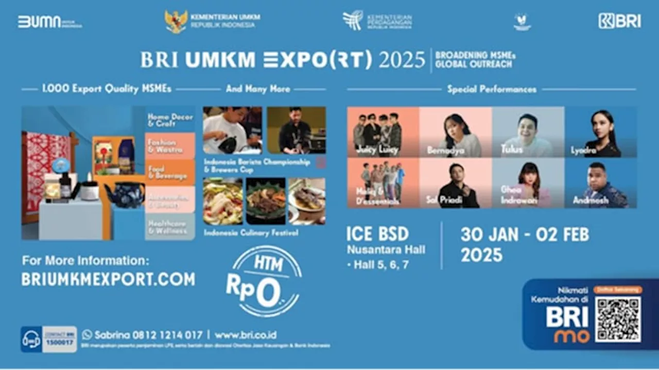 Digelar 4 Hari, BRI UMKM EXPO(RT) 2025 Full Hadirkan Music Performance hingga Expo 1.000 UMKM