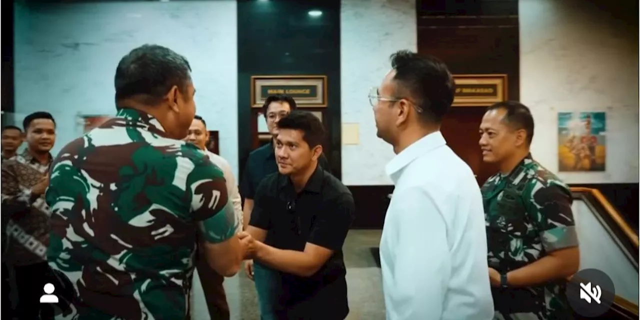 Potret Pertemuan Raffi Ahmad dengan Jenderal TNI, Gandeng Iko Uwais Bahas Kolaborasi Film Laga