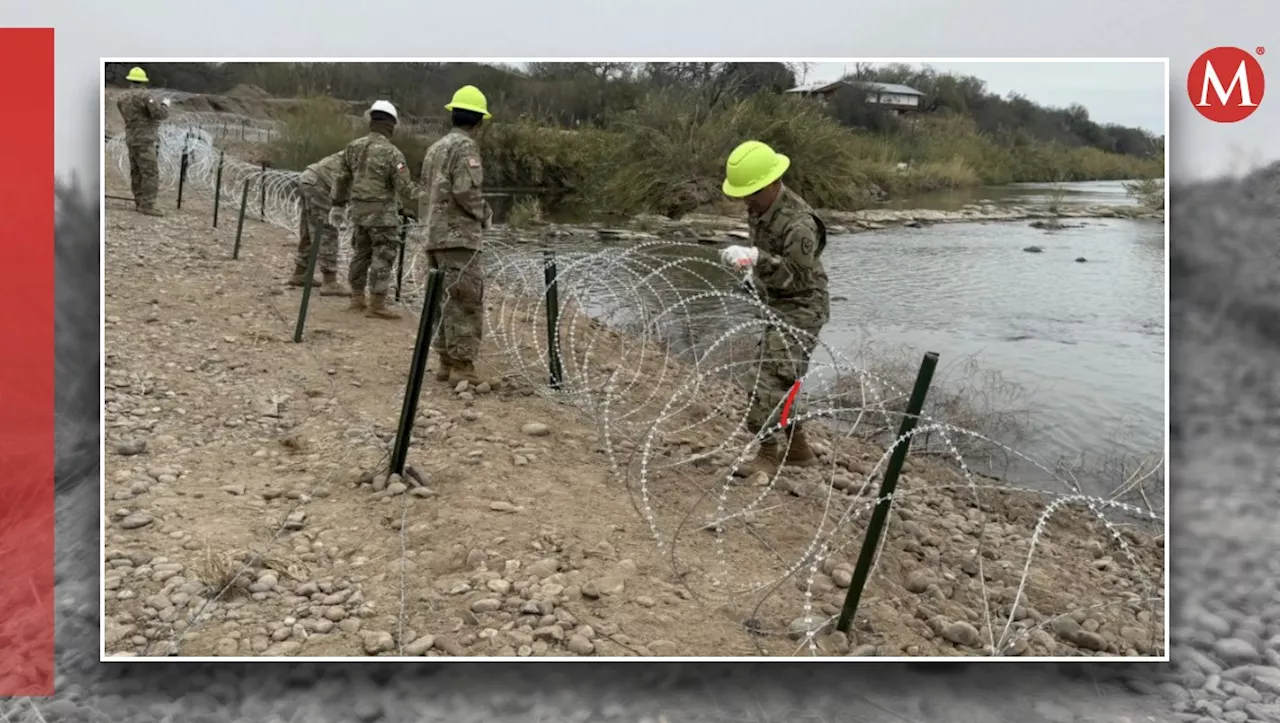 Texas Reforça Frontera Sur con Barreras de Alambre de Púas