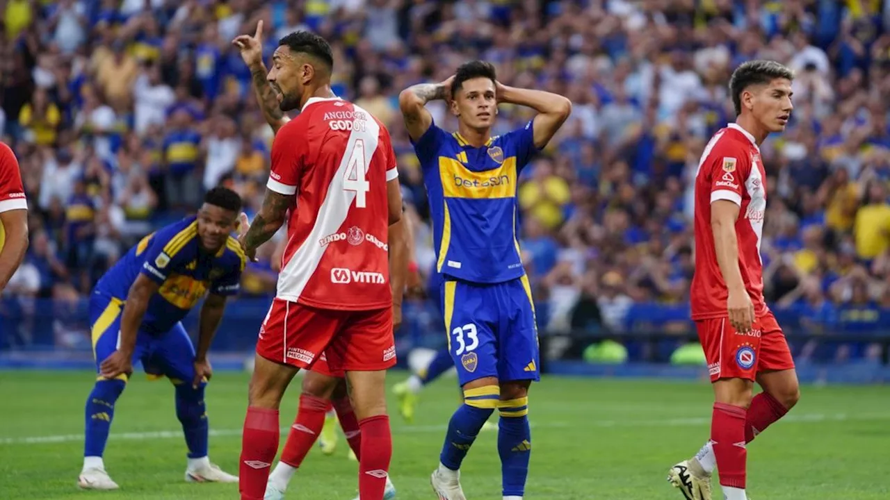 Boca igualó sin goles ante Argentinos Juniors en La Bombonera