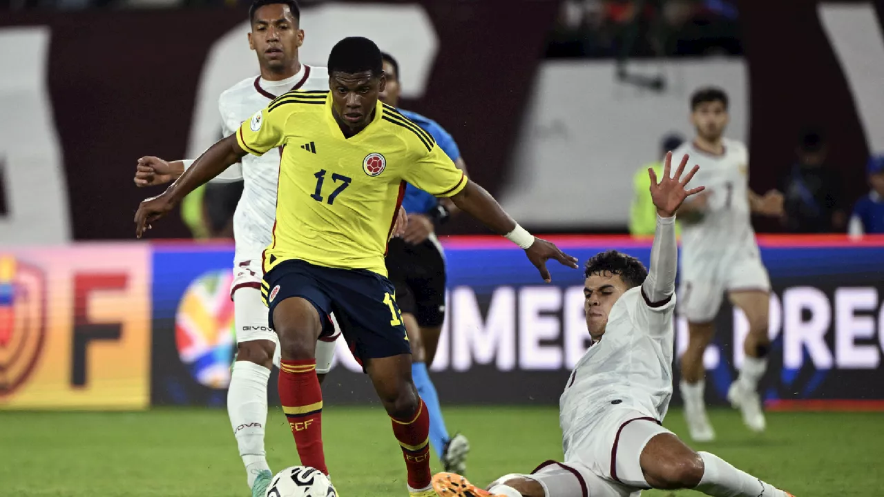 Colombia 'golpeó' primero: video del golazo de Óscar Perea a Argentina en el Sudamericano Sub-20