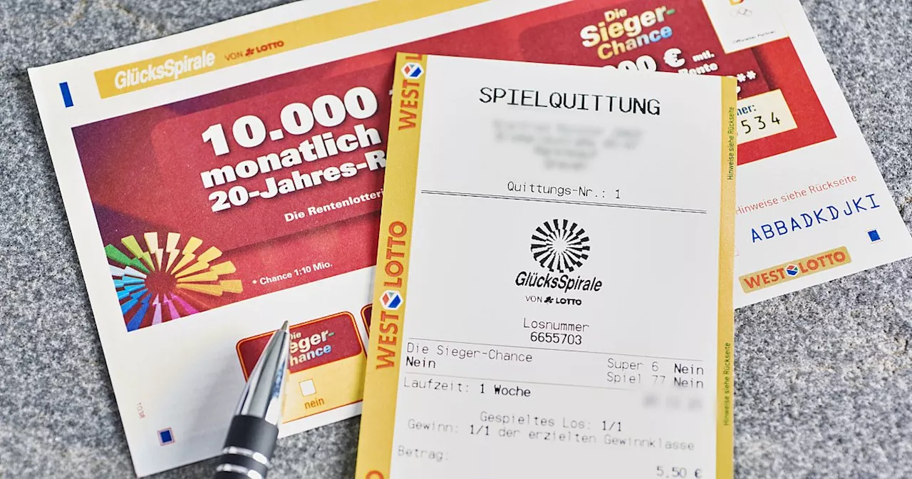 GlücksSpirale: Chance auf eine Rente ab sofort