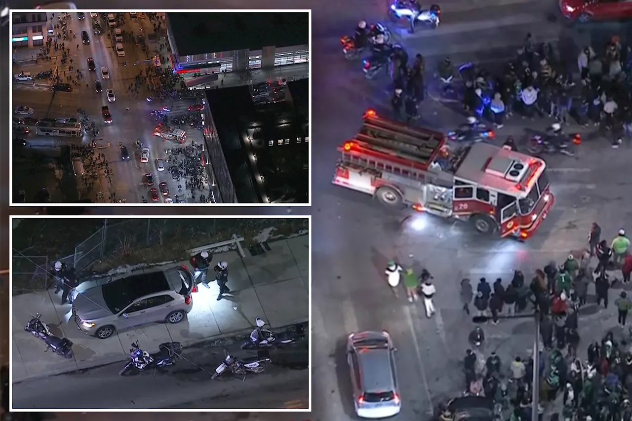 3 injured by car driven into a crowd in Philadelphia after Eagles playoff game