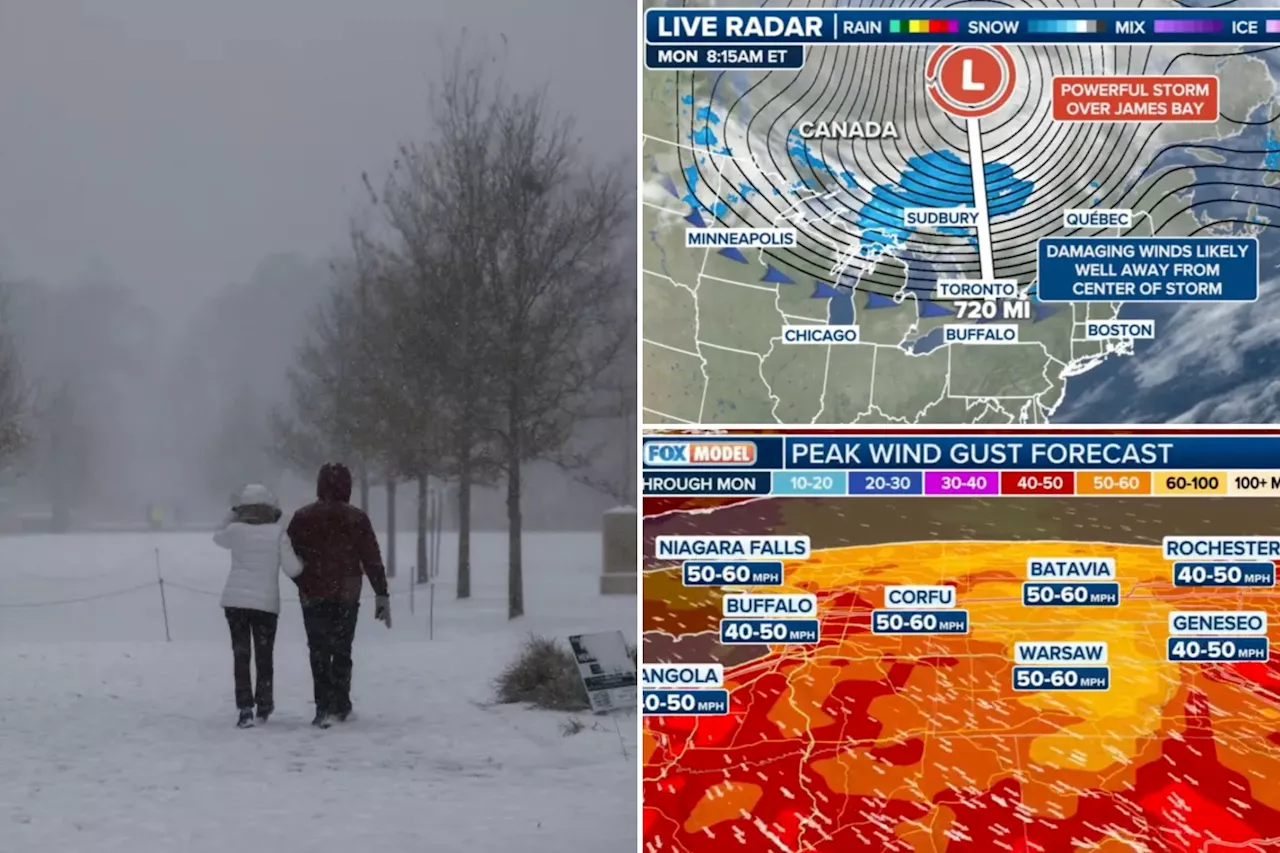 Dangerous Snow Squalls and High Winds Threaten Northeast