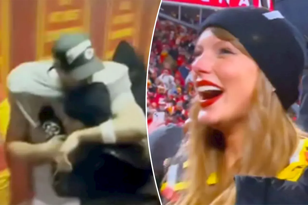 Travis Kelce and Taylor Swift Share Sweet Moment After Chiefs Clinch Super Bowl Berth