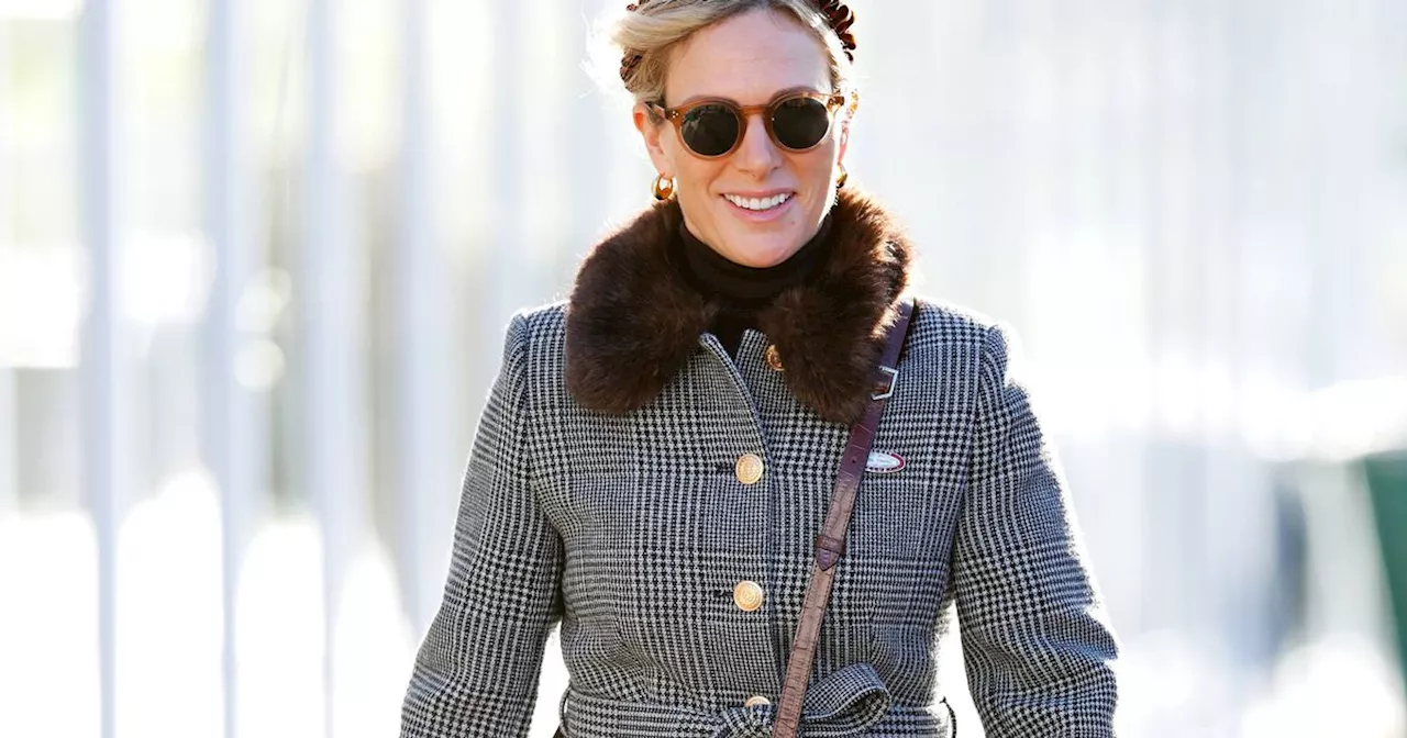 Zara Tindall's Chic Brown Accessories at Cheltenham Races