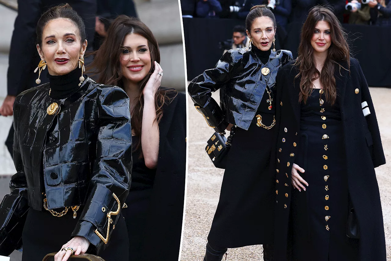 Lynda Carter and Daughter Jessica Attend Schiaparelli Show in Paris