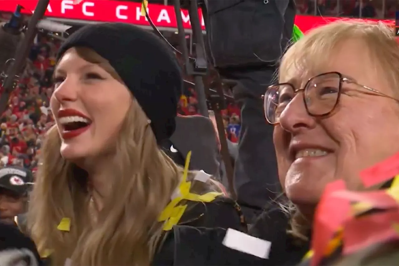 Taylor Swift Hugs Donna Kelce, Celebrates Chiefs' Super Bowl Win with Travis