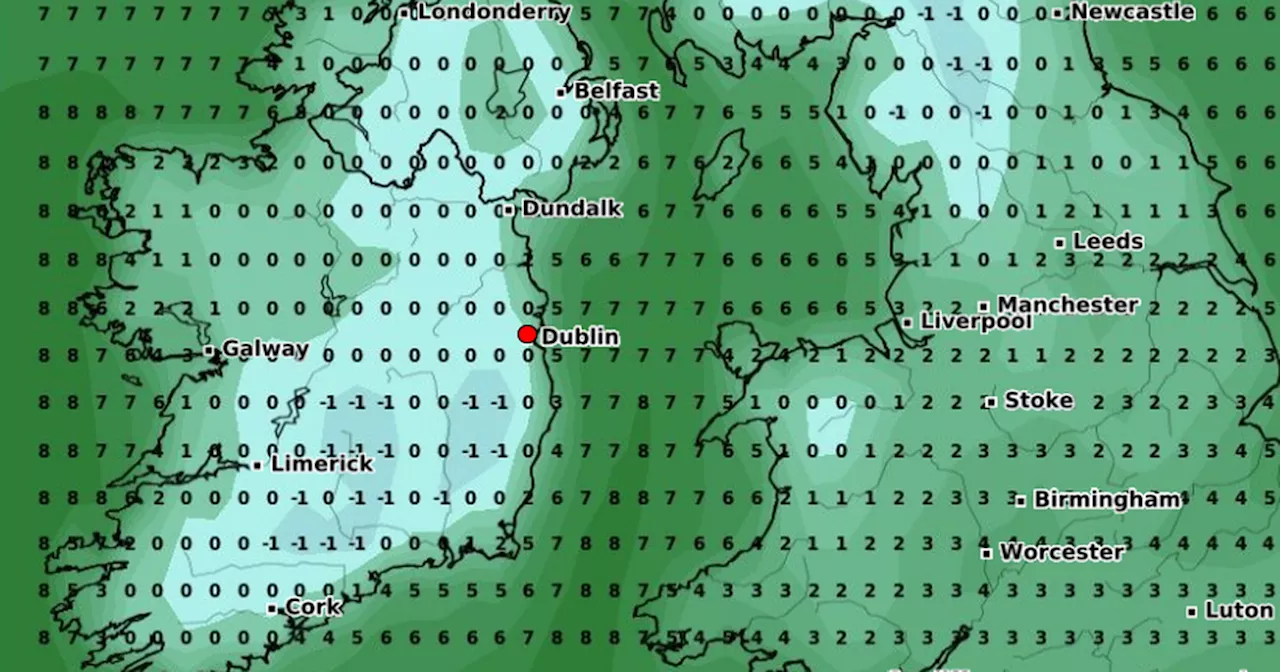 Exact time counties will get subzero temperatures as Met Eireann forecasts ‘unsettled’ turn