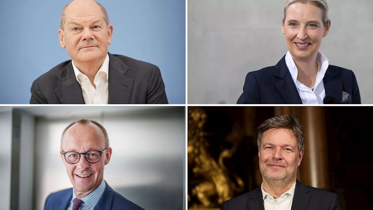 Statt TV-Duell: RTL offen für Viererrunde mit Scholz, Merz, Weidel und Habeck