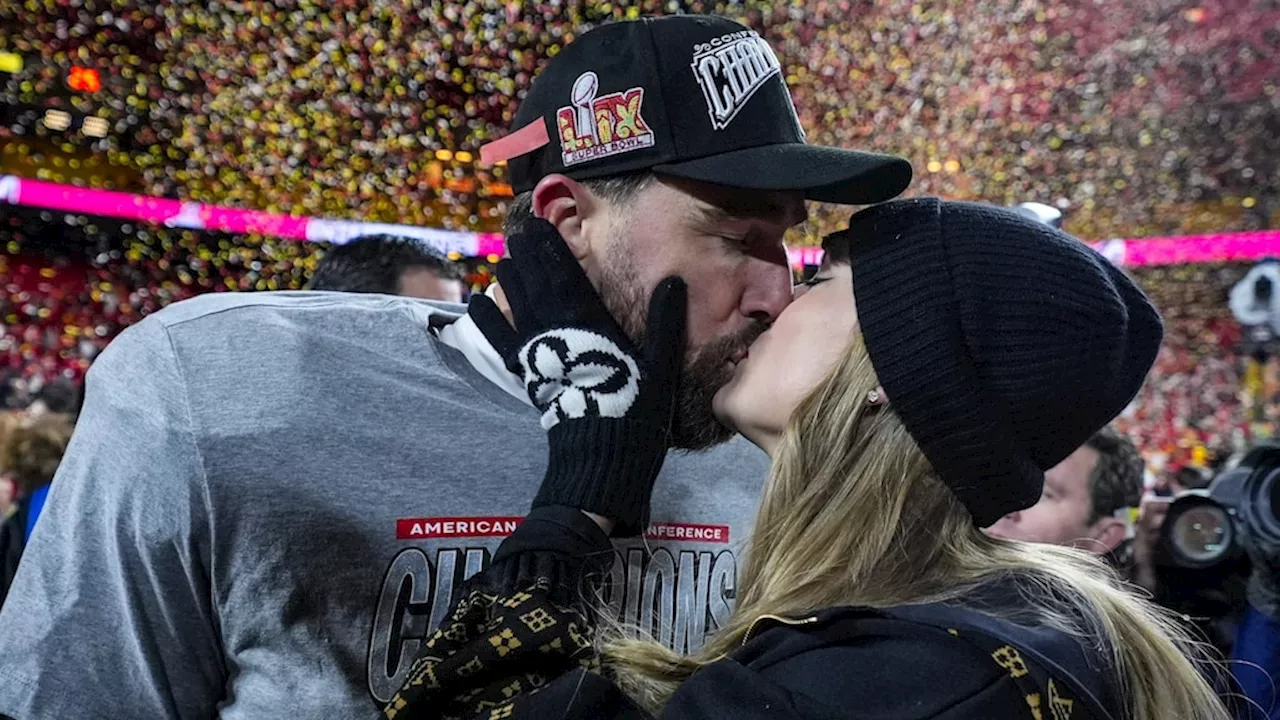 Taylor Swift ziet hoe Travis Kelce zich plaatst voor plek in Super Bowl