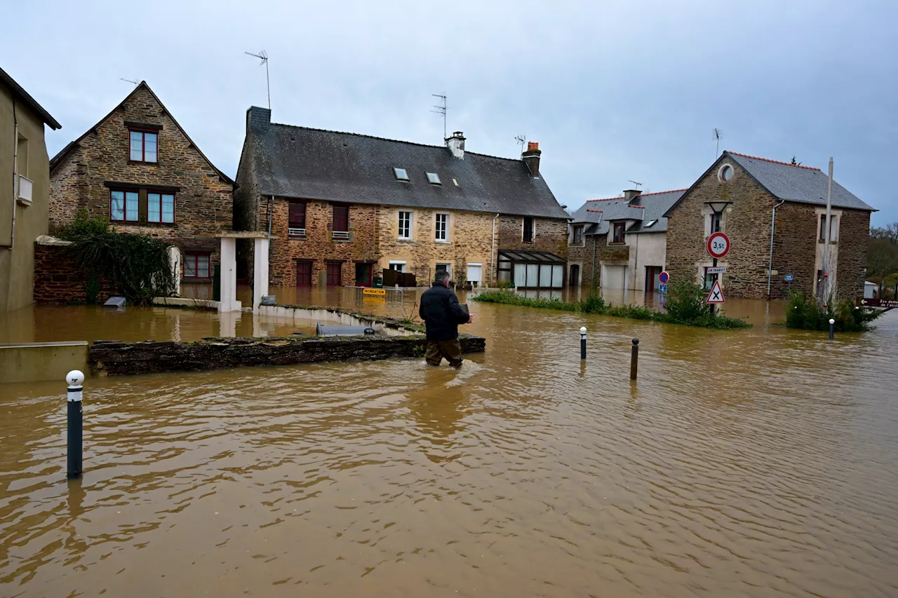 Tempête Herminia : l'inquiétude grandit à Guichen Pont-Réan face à une crue 'dantesque'