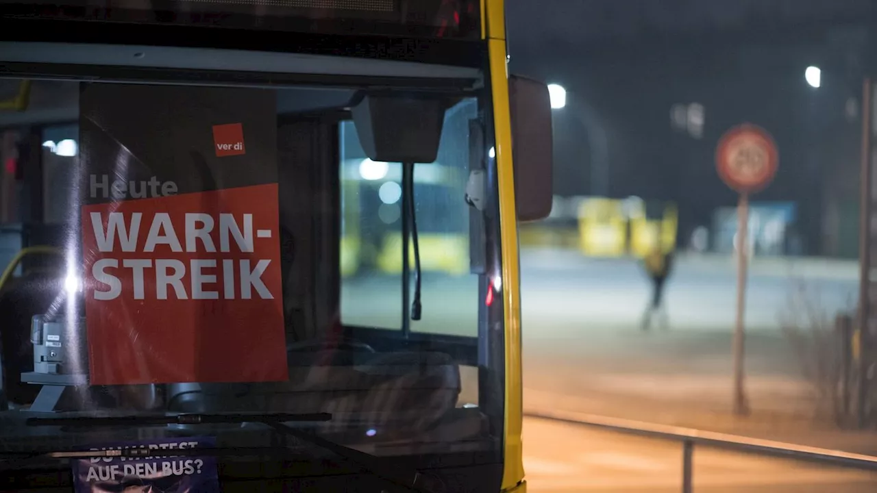 Tarifverhandlungen: Warnstreik im Berliner Nahverkehr angelaufen