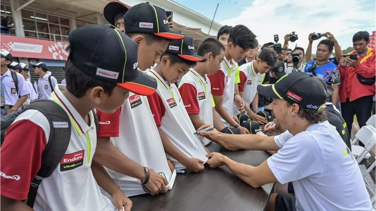 Franco Morbidelli Hadiri Pertamina Enduro VR46 Riders Academy di Mandalika