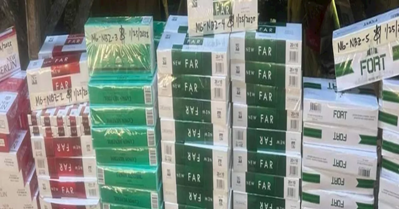 3 arrested, P80,000 smuggled cigarettes seized