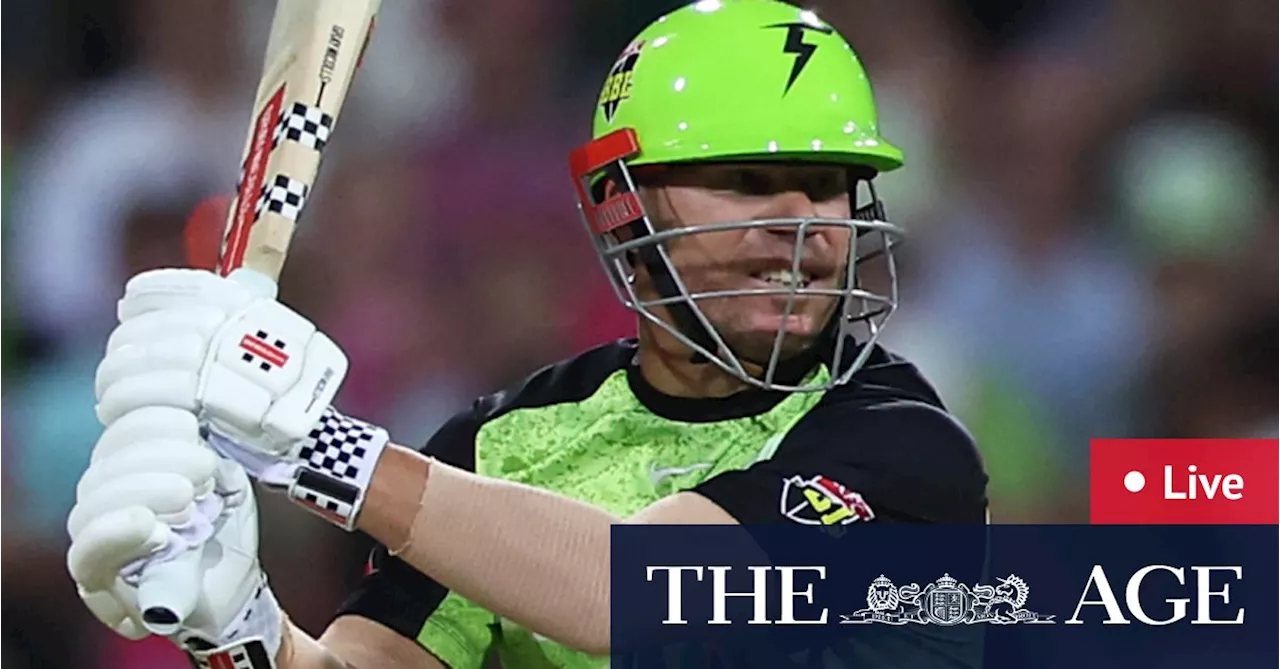 Live BBL final updates: Thunder bat first as Hurricanes chase first T20 title