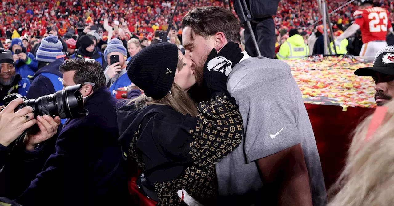 Taylor Swift Cheers on Boyfriend Travis Kelce as Chiefs Advance to Super Bowl