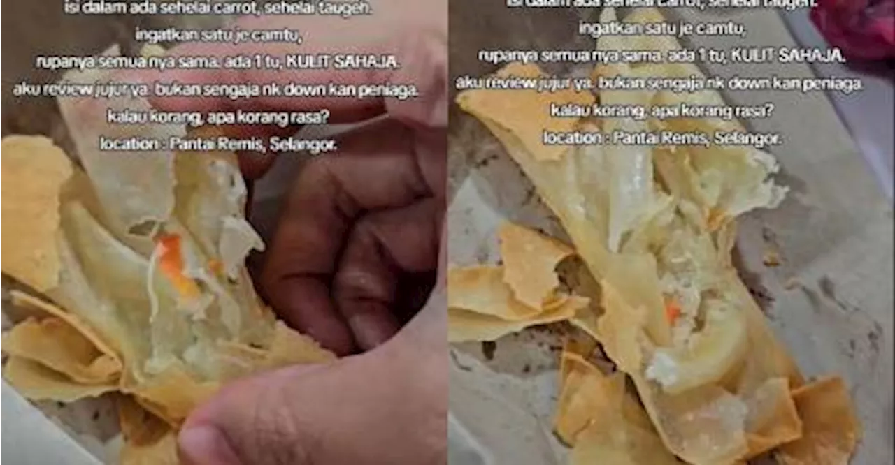 Malaysian Customer Calls Out Popiah Vendor Over Stingy Fillings