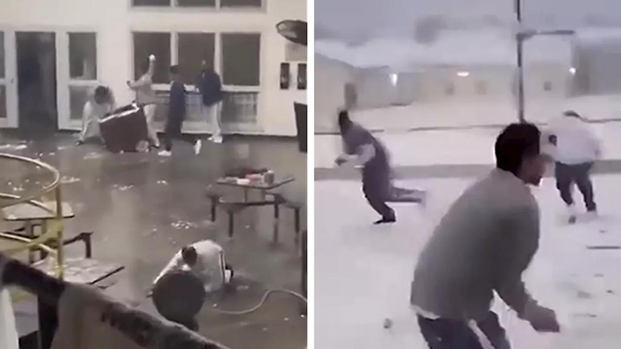 Prisoners Enjoy Snowball Fight After Rare Storm, Video Shows