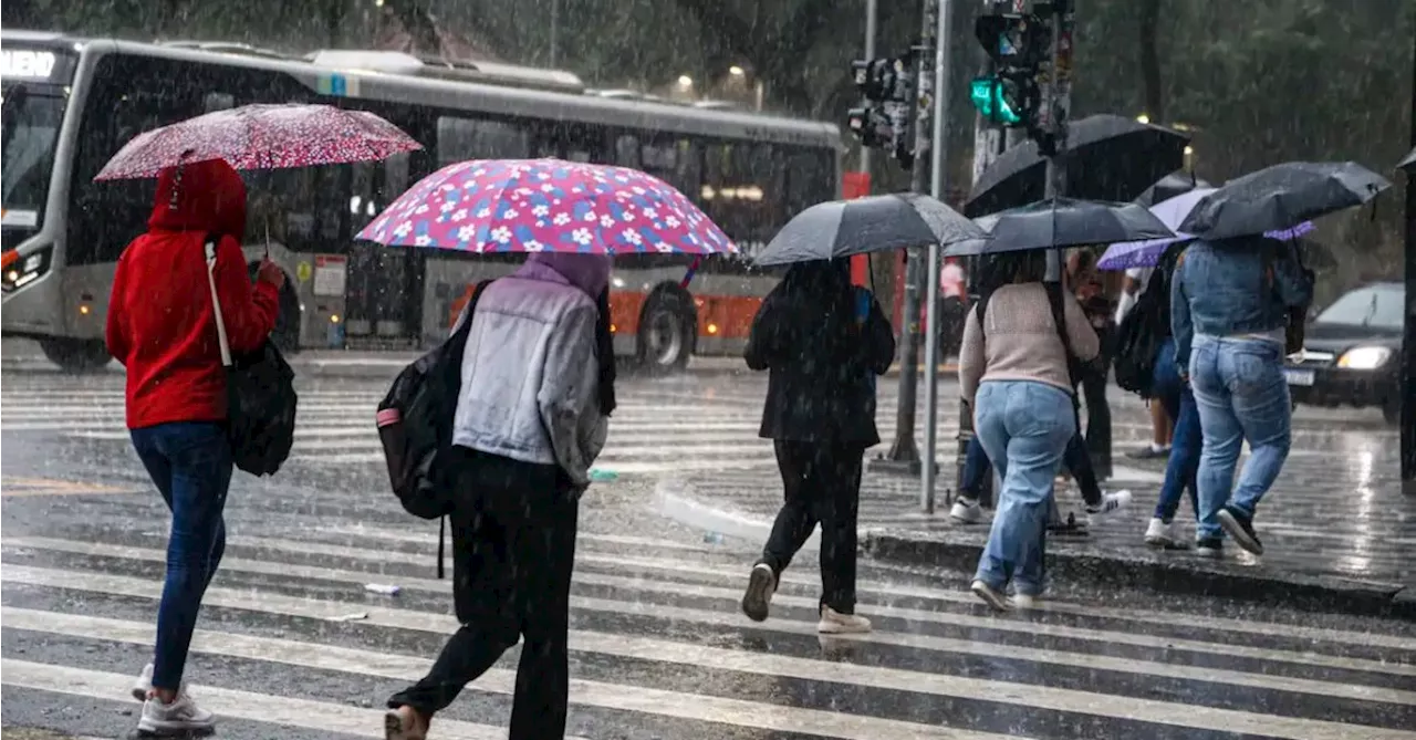 Chuvas intensas e queda de temperatura prevista para São Paulo