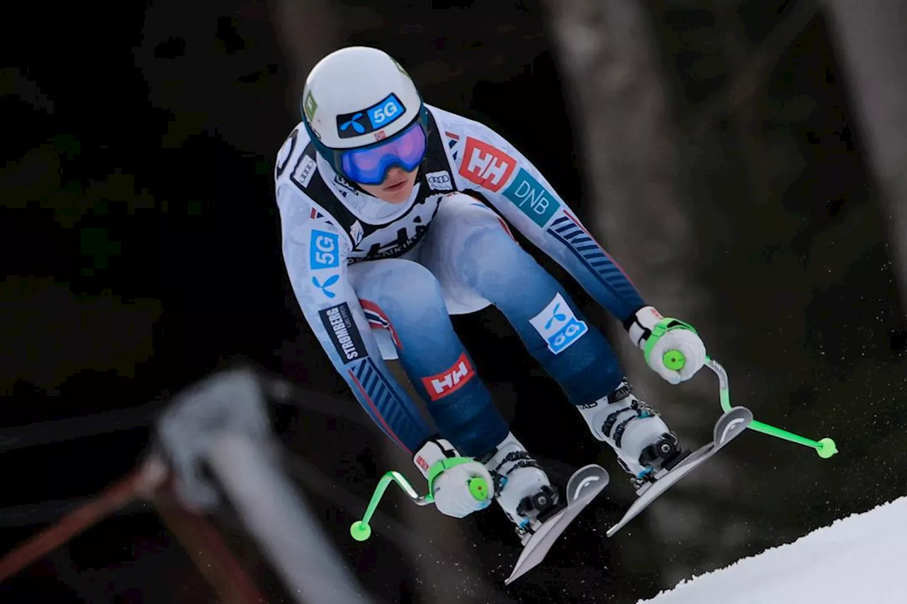 Kajsa Vickhoff Lie nummer to i super-G-rennet i Garmisch