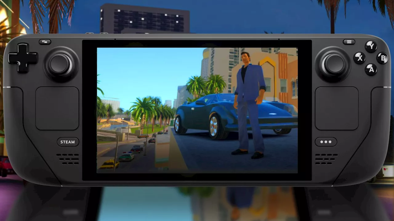 GTA Vice City NextGen Edition on Steam Deck is so perfect I wish it was official