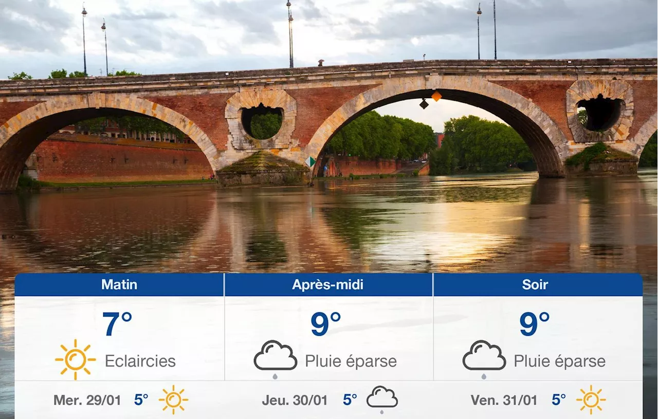 Météo Toulouse: prévisions du mardi 28 janvier 2025