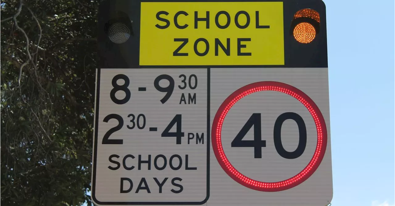 School Zone Speed Limits Reactivated as Students Return to Class