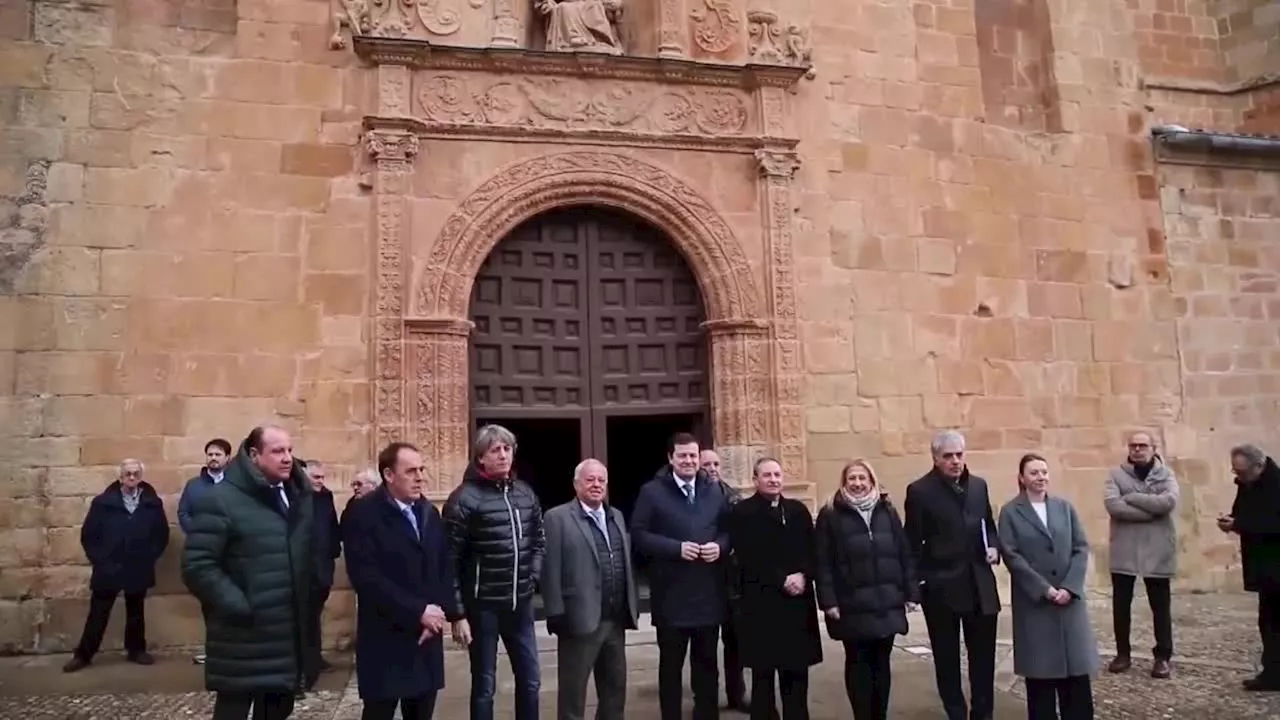 Mañueco presenta la restauración de la Concatedral de San Pedro de Soria