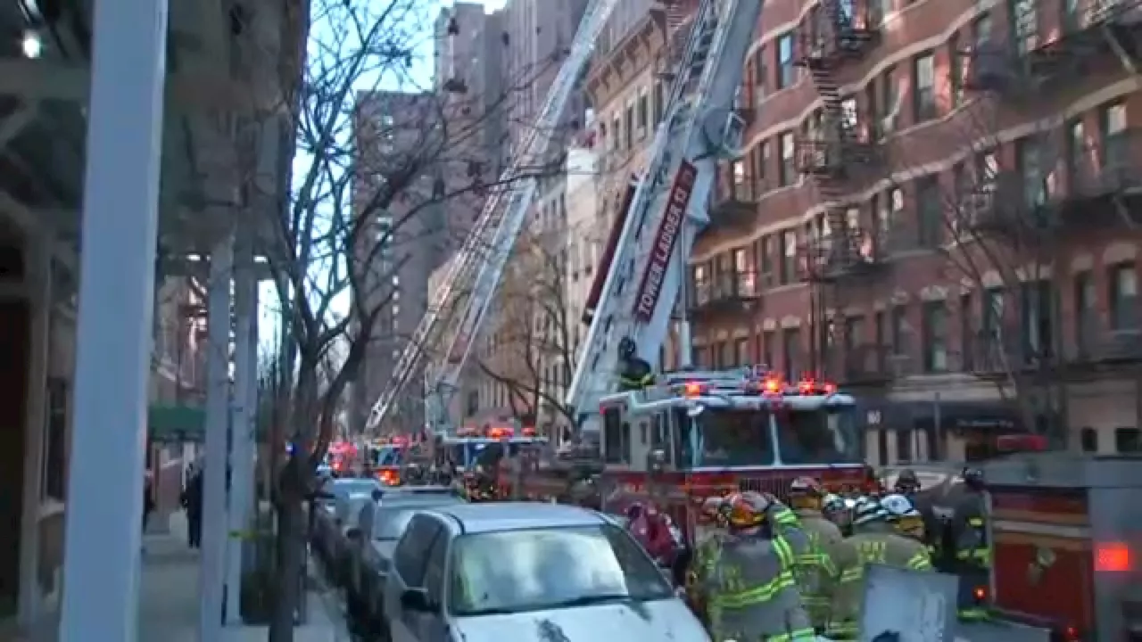 FDNY firefighters battle stubborn apartment fire on Upper East Side