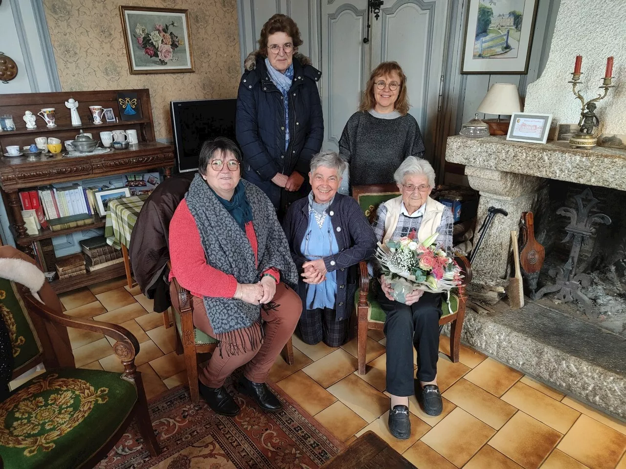 Sabine Potier de Courcy, 103 ans, fête son anniversaire