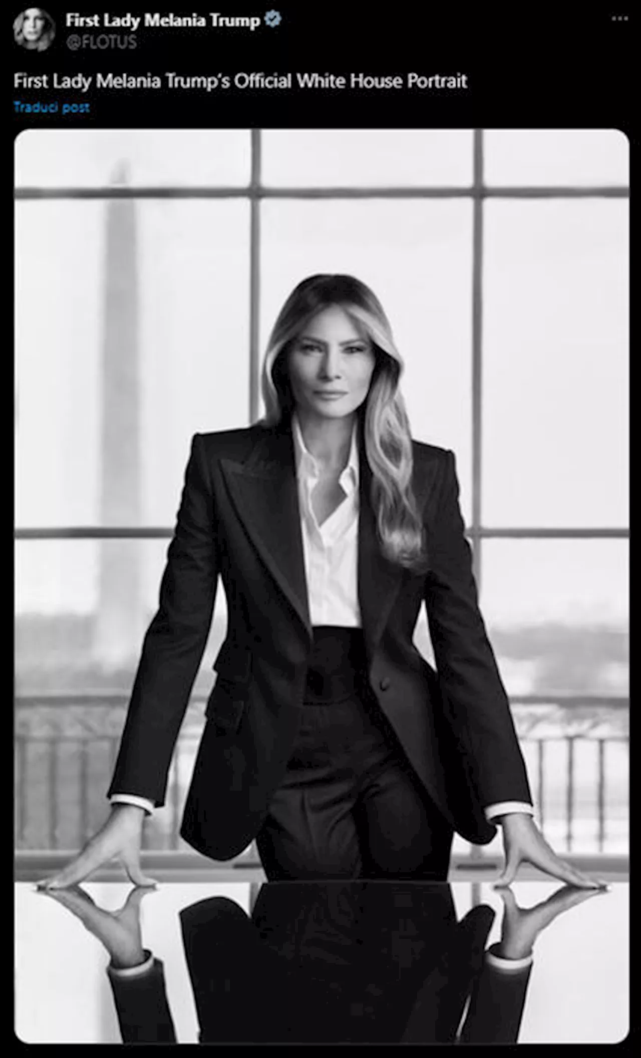 Melania Trump: Sguardo Feroce e Power Pose nella Nuova Foto da First Lady