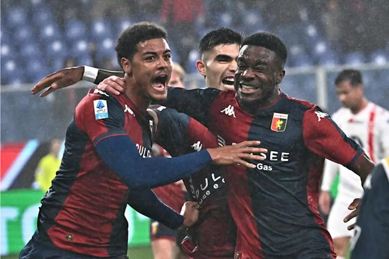 Serie A: il Genoa vola con i difensori e batte un Monza spento CRONACA e FOTO