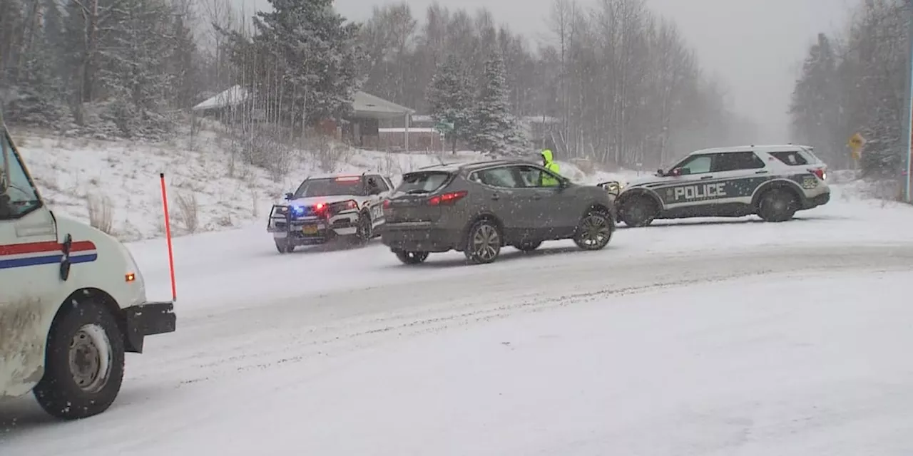 And just like that, winter driving returns to Southcentral Alaska