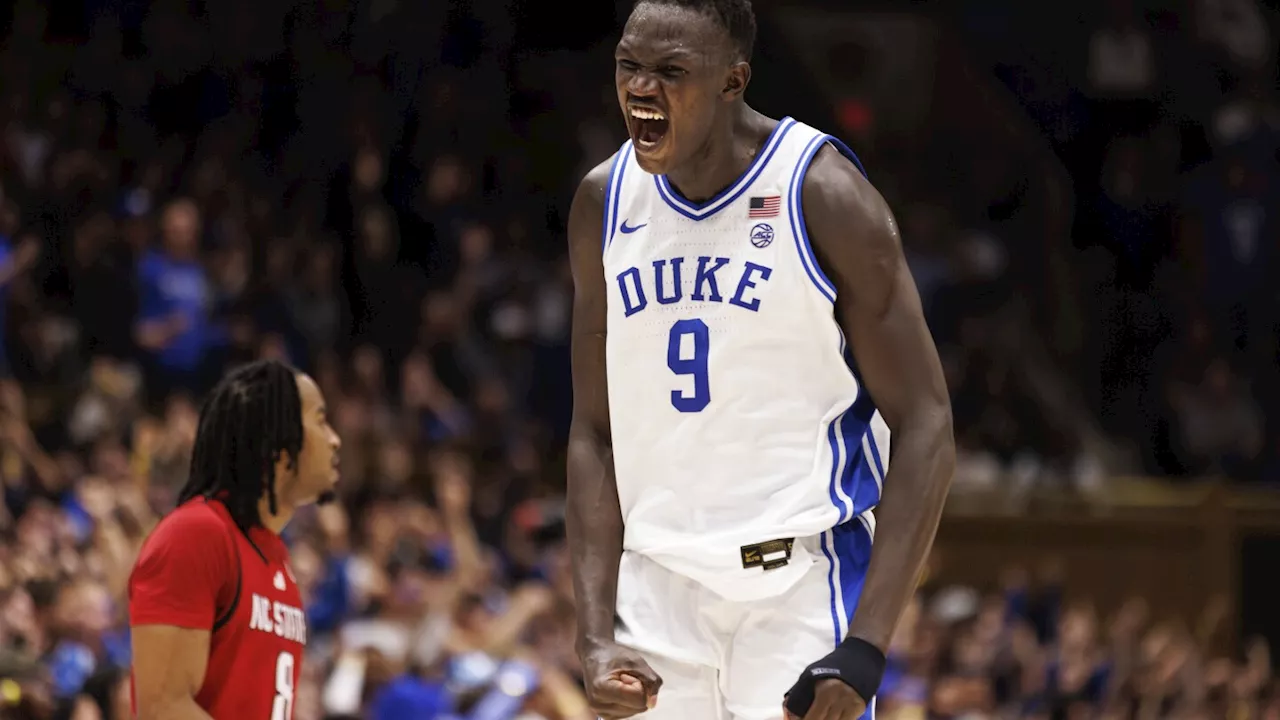 Flagg's big 2nd half helps No. 2 Duke hold off NC State 74-64 to stay unbeaten in ACC