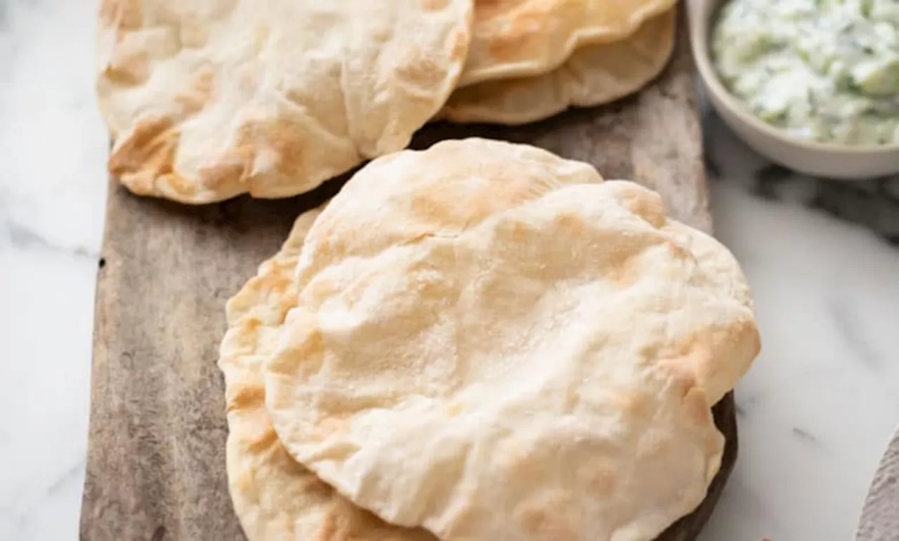 Quick and easy no-yeast air fryer flatbread pita