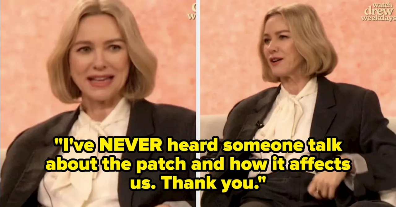 Naomi Watts' Honest Talk About Menopause and Sex Drives Praise Online