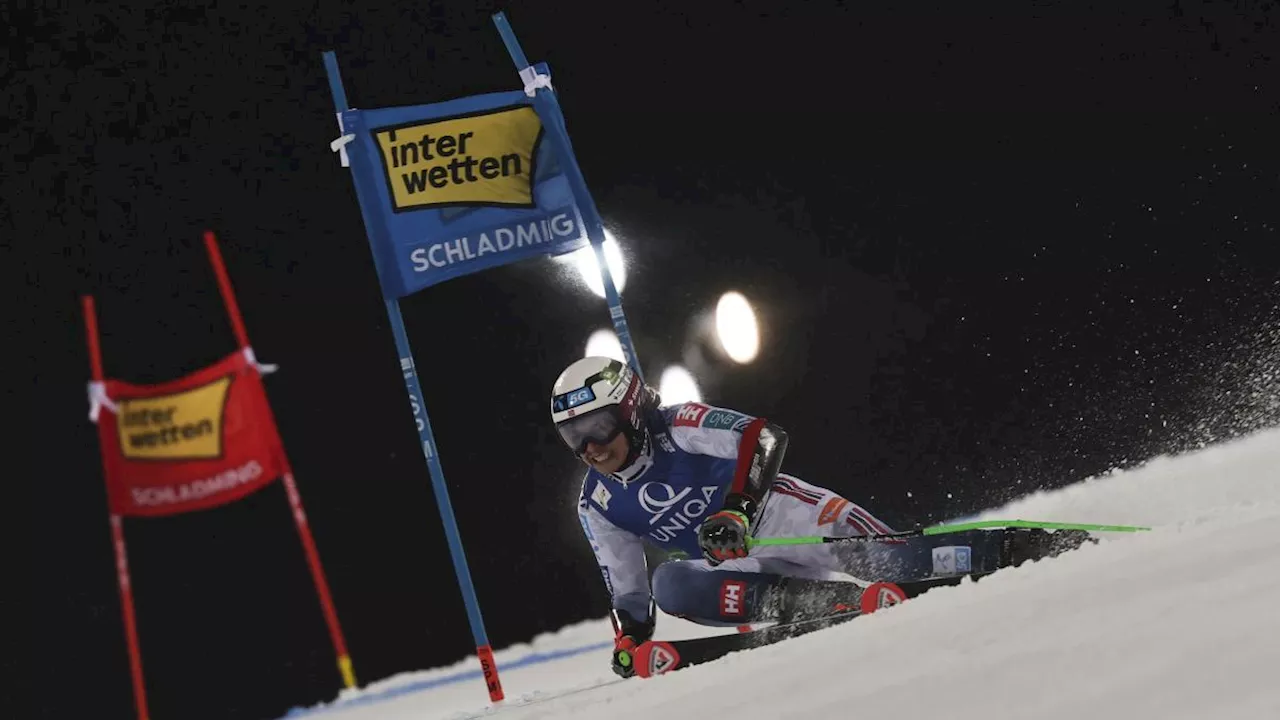 Sci alpino, il gigante di Schladming, risultato: vince Steen Olsen davanti a Kristoffersen e Odermatt. De Aliprandini 14°