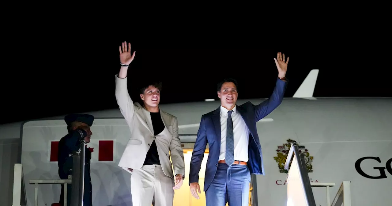 Trudeau and Son Arrive in India for G20 Summit