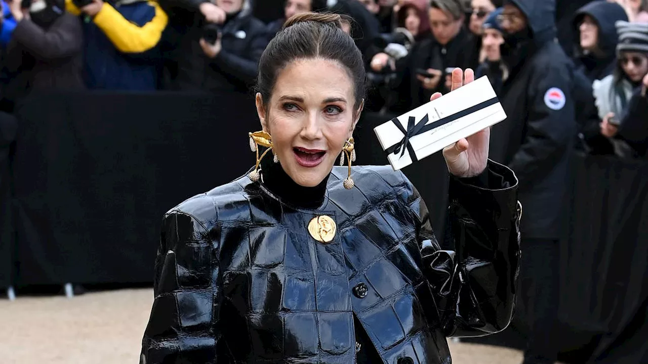 Lynda Carter Leads the Stars at Schiaparelli's Haute Couture Paris Fashion Week Show