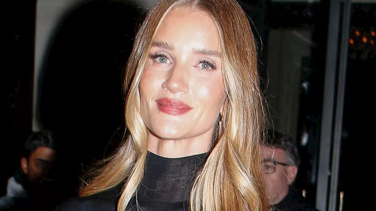 Rosie Huntington-Whiteley Shows Off Her Figure in Daring Cut-Out Top at Paris Fashion Week