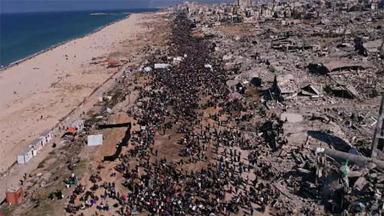 گازہ کے شمالی علاقے میں لوٹنے والے فلسطینیوں کی مساعی